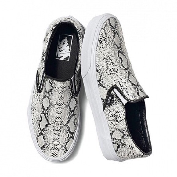 womens snakeskin vans